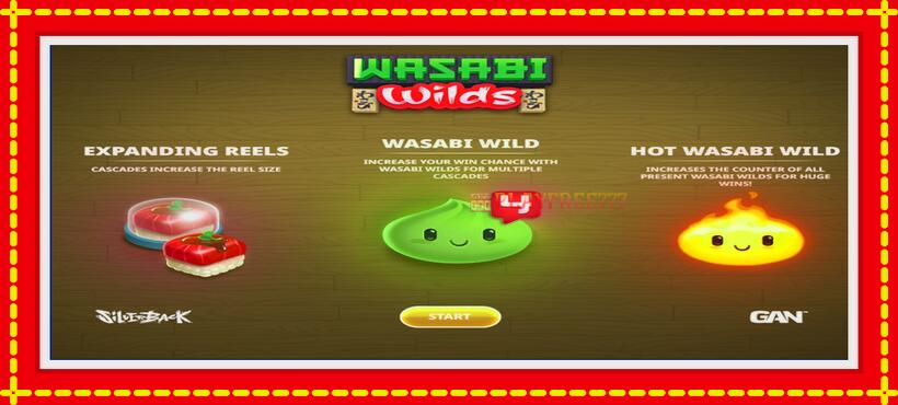 Slot machine Wasabi Wilds with access to free game online, picture 4