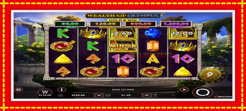 Slot machine Wealth of Olympus with access to free game online, picture 1