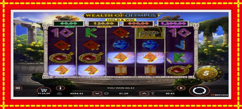 Slot machine Wealth of Olympus with access to free game online, picture 2