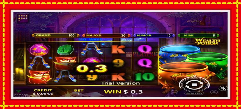 Slot machine Wealth Potion with access to free game online, picture 2