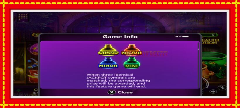 Slot machine Wealth Potion with access to free game online, picture 4