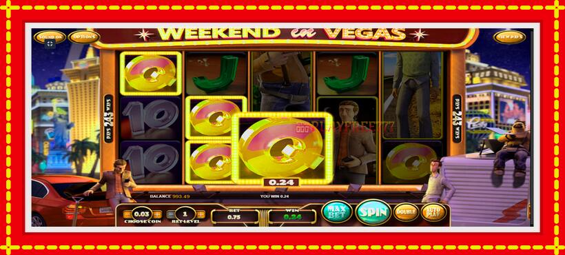 Slot machine Weekend In Vegas with access to free game online, picture 2