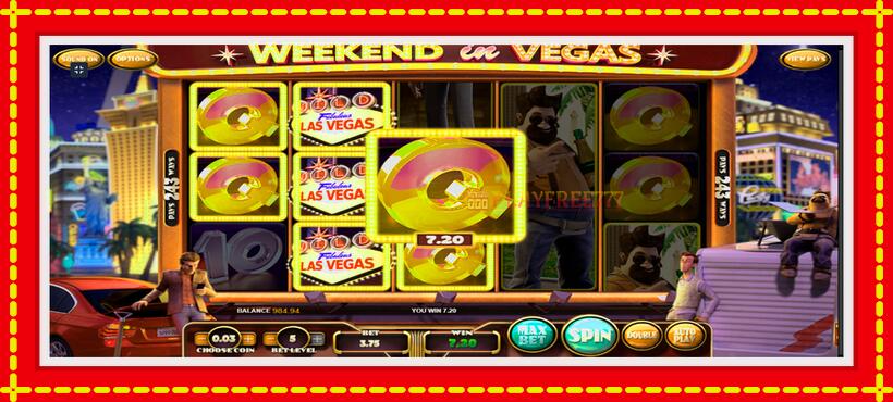 Slot machine Weekend In Vegas with access to free game online, picture 3