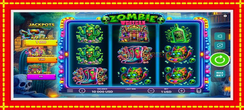 Slot machine Western Zombie with access to free game online, picture 2