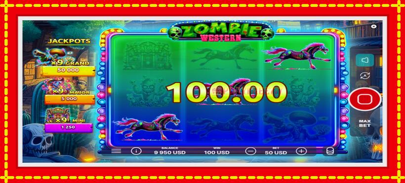 Slot machine Western Zombie with access to free game online, picture 3