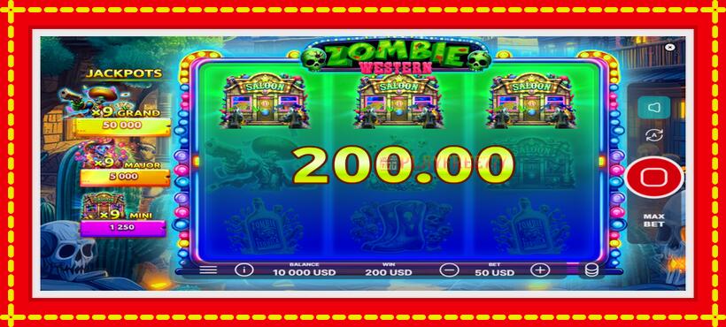 Slot machine Western Zombie with access to free game online, picture 4