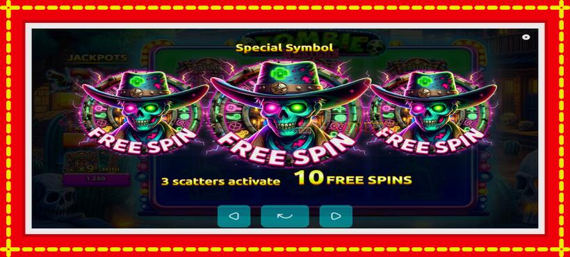 Slot machine Western Zombie with access to free game online, picture 5