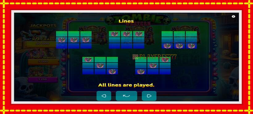 Slot machine Western Zombie with access to free game online, picture 7