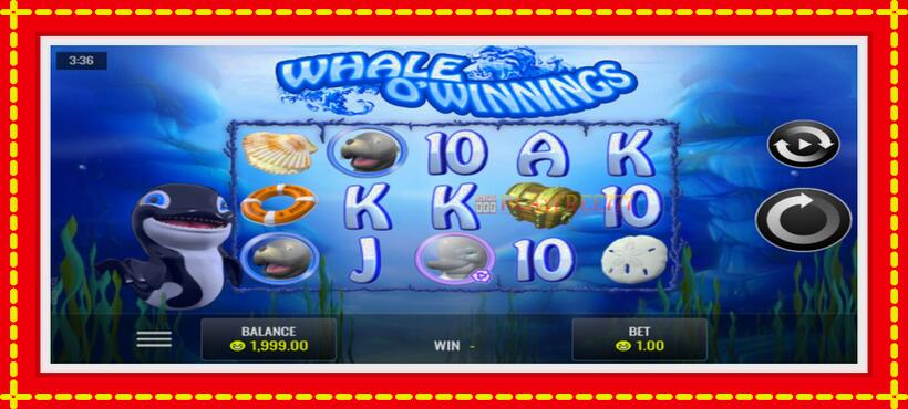 Slot machine Whale O’Winnings with access to free game online, picture 1