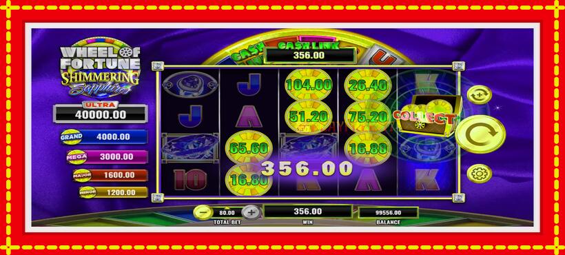 Slot machine Wheel of Fortune Shimmering Sapphires with access to free game online, picture 4