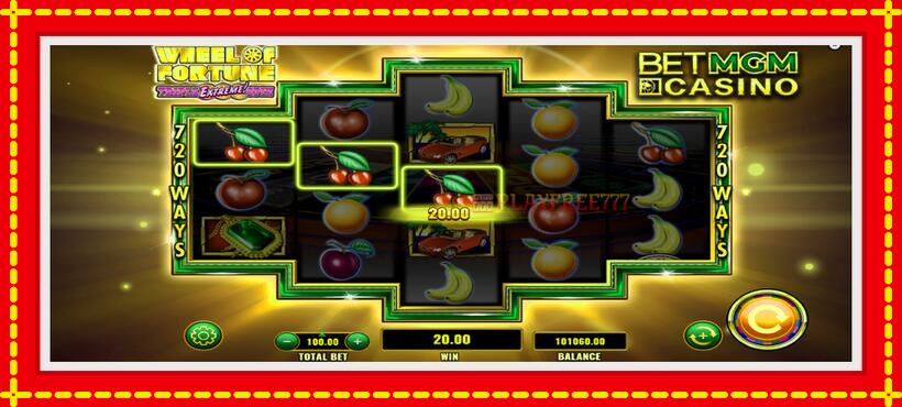 Slot machine Wheel of Fortune Triple Extreme Spin BetMGM with access to free game online, picture 4