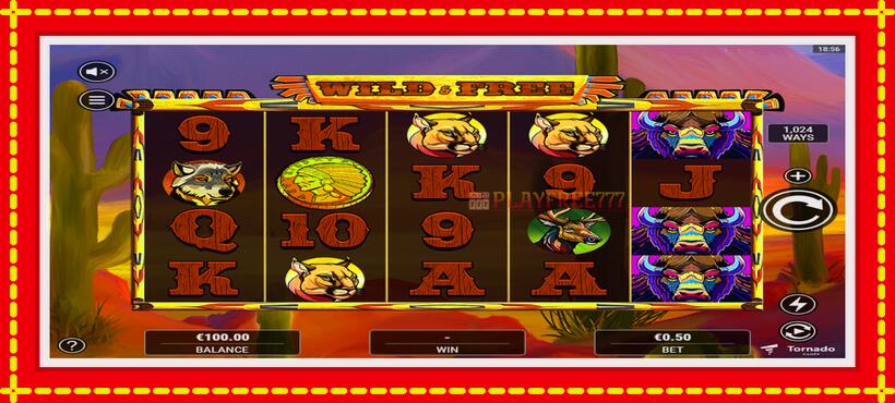 Slot machine Wild & Free with access to free game online, picture 2