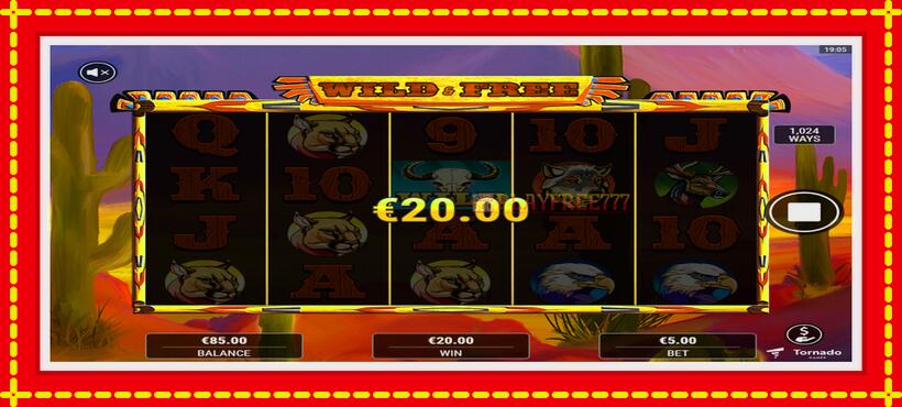 Slot machine Wild & Free with access to free game online, picture 3