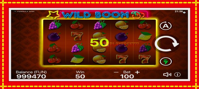 Slot machine Wild Boom with access to free game online, picture 3