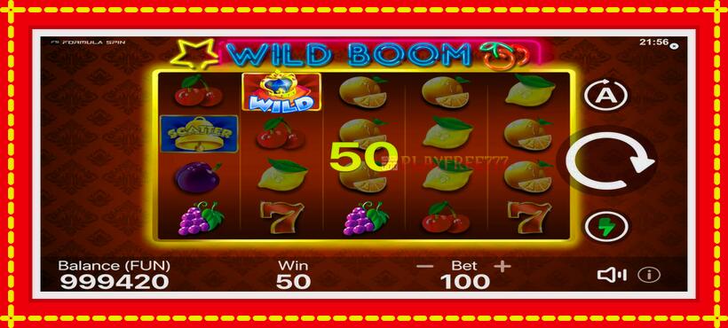 Slot machine Wild Boom with access to free game online, picture 5