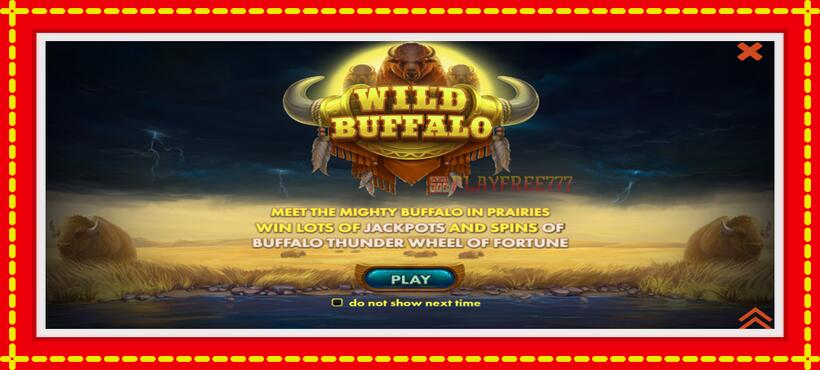 Slot machine Wild Buffalo with access to free game online, picture 1