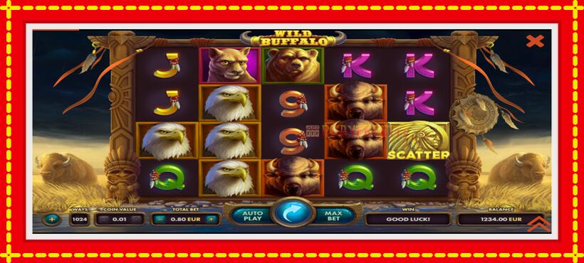 Slot machine Wild Buffalo with access to free game online, picture 2