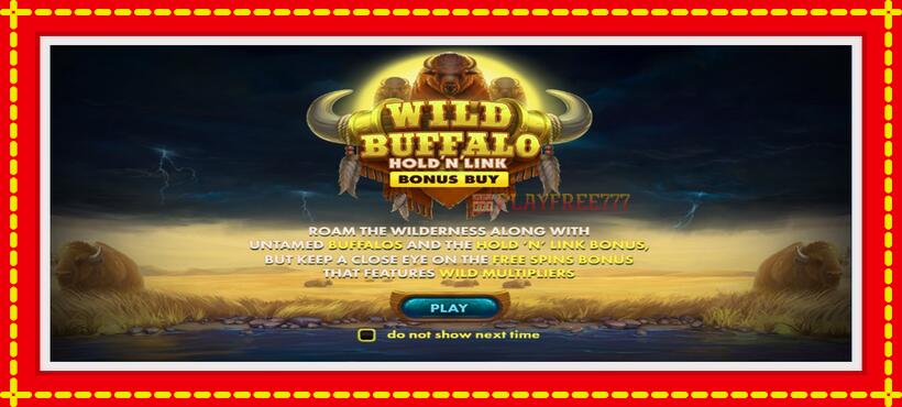 Slot machine Wild Buffalo Hold N Link Bonus Buy with access to free game online, picture 1