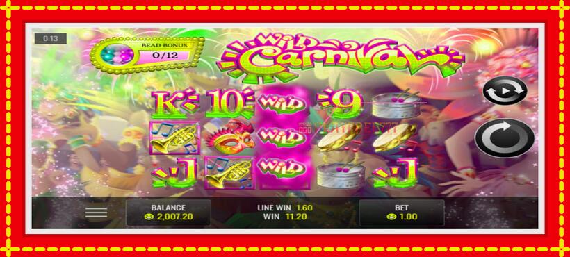 Slot machine Wild Carnival with access to free game online, picture 2