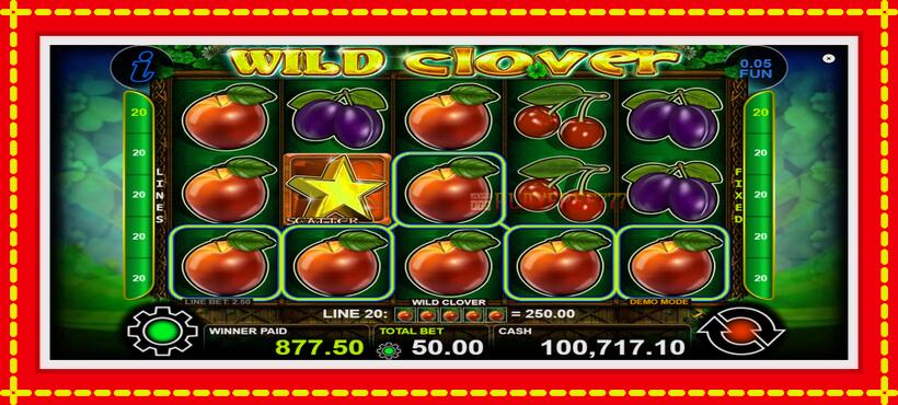 Slot machine Wild Clover with access to free game online, picture 3