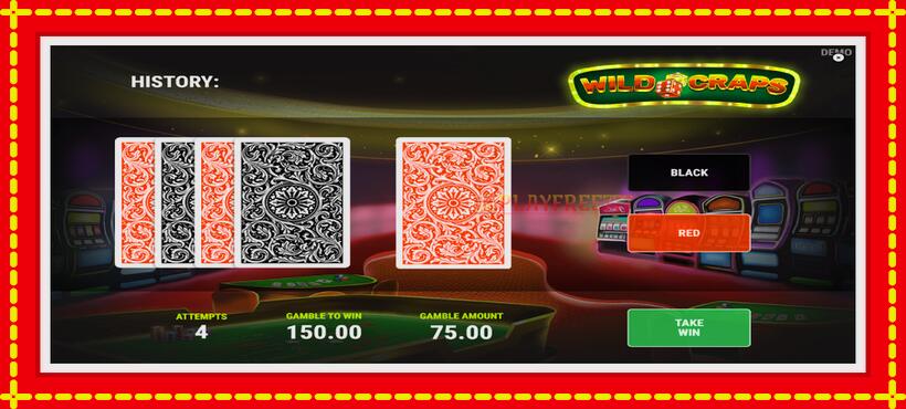 Slot machine Wild Craps with access to free game online, picture 3