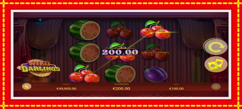 Slot machine Wild Darlings with access to free game online, picture 2