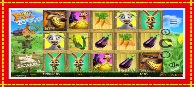 Slot machine Wild Farm with access to free game online, picture 2