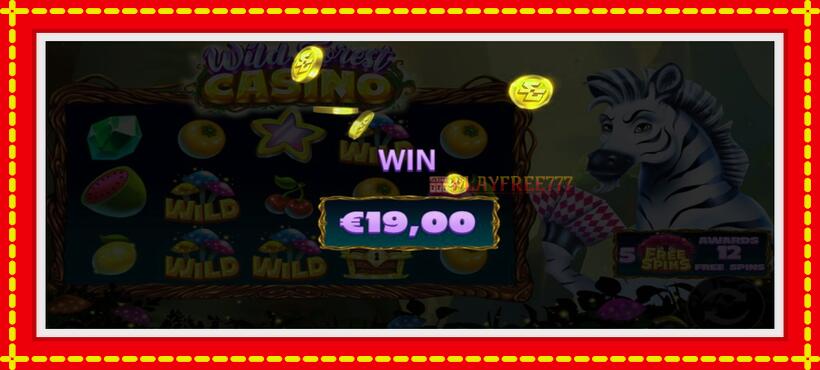 Slot machine Wild Forest Casino with access to free game online, picture 3