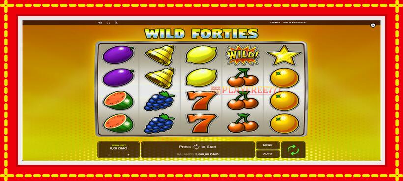 Slot machine Wild Forties with access to free game online, picture 1