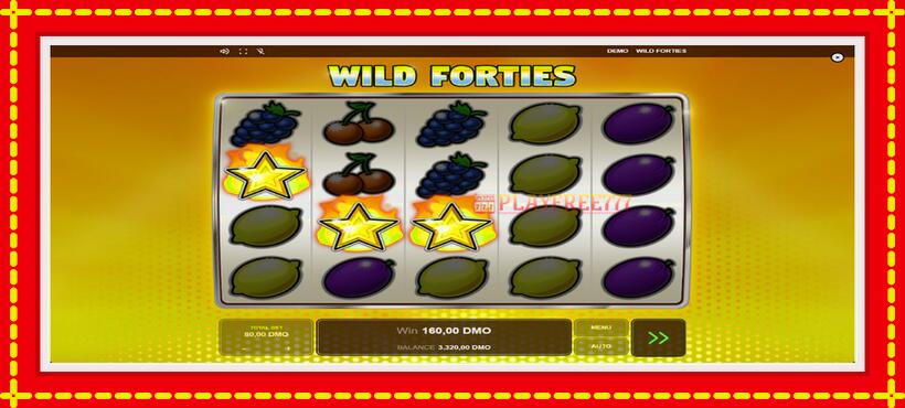 Slot machine Wild Forties with access to free game online, picture 3