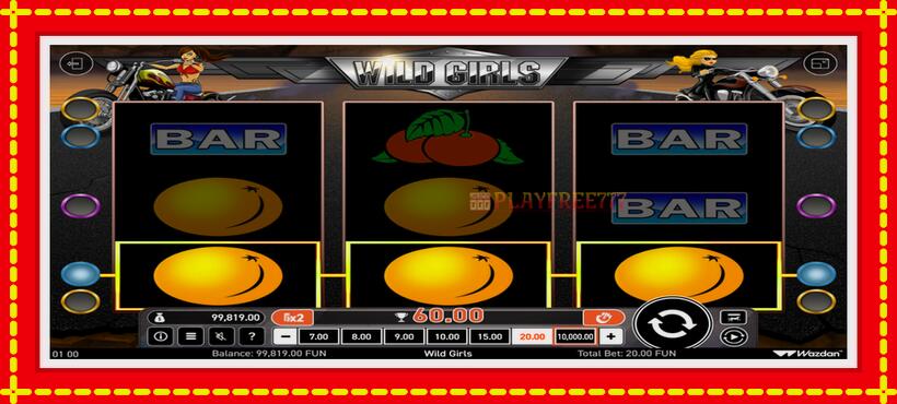 Slot machine Wild Girls with access to free game online, picture 3