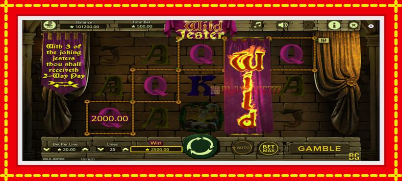 Slot machine Wild Jester with access to free game online, picture 2