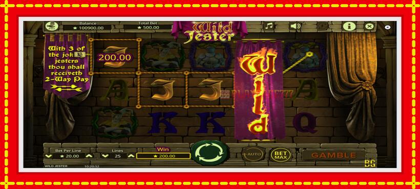 Slot machine Wild Jester with access to free game online, picture 3