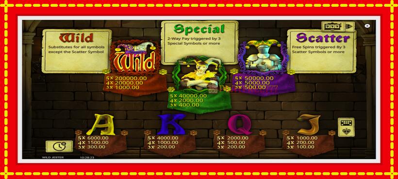 Slot machine Wild Jester with access to free game online, picture 6