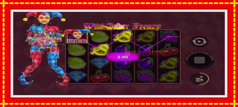 Slot machine Wild Joker Frenzy with access to free game online, picture 2