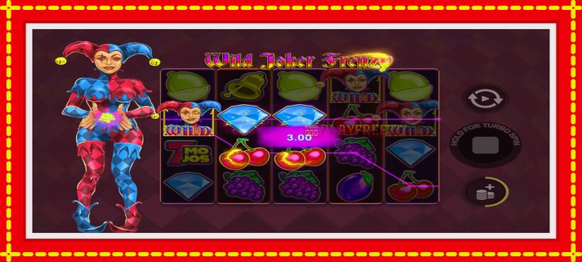 Slot machine Wild Joker Frenzy with access to free game online, picture 3