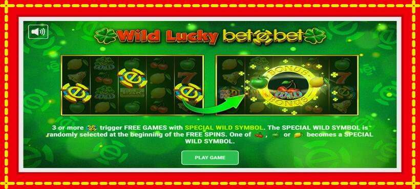 Slot machine Wild Lucky Betebet with access to free game online, picture 1