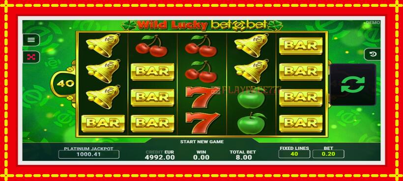 Slot machine Wild Lucky Betebet with access to free game online, picture 2