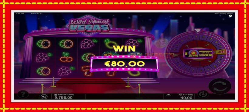 Slot machine Wild Money Vegas with access to free game online, picture 4