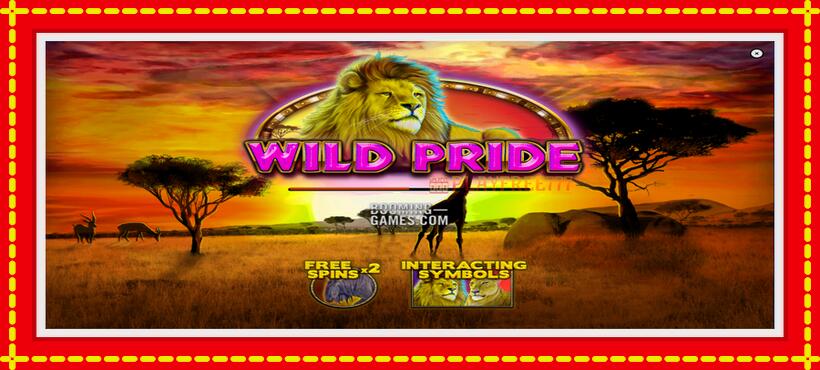 Slot machine Wild Pride with access to free game online, picture 1