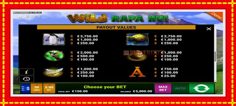 Slot machine Wild Rapa Nui with access to free game online, picture 3