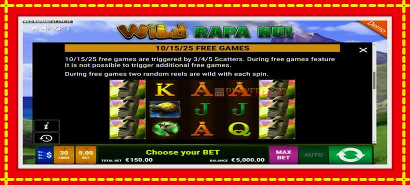 Slot machine Wild Rapa Nui with access to free game online, picture 4