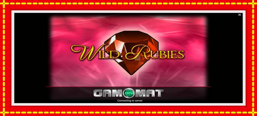 Slot machine Wild Rubies with access to free game online, picture 1