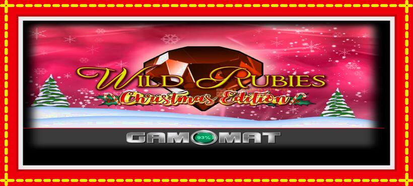 Slot machine Wild Rubies Сhristmas Edition with access to free game online, picture 1