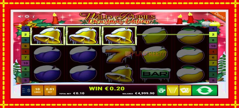 Slot machine Wild Rubies Сhristmas Edition with access to free game online, picture 2