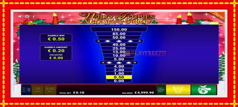 Slot machine Wild Rubies Сhristmas Edition with access to free game online, picture 4