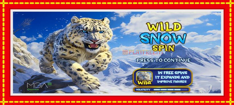 Slot machine Wild Snow Spin with access to free game online, picture 1