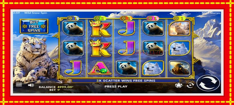 Slot machine Wild Snow Spin with access to free game online, picture 2