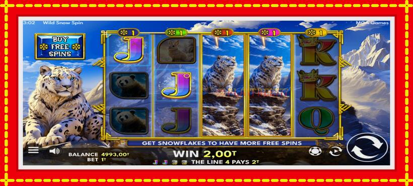 Slot machine Wild Snow Spin with access to free game online, picture 3