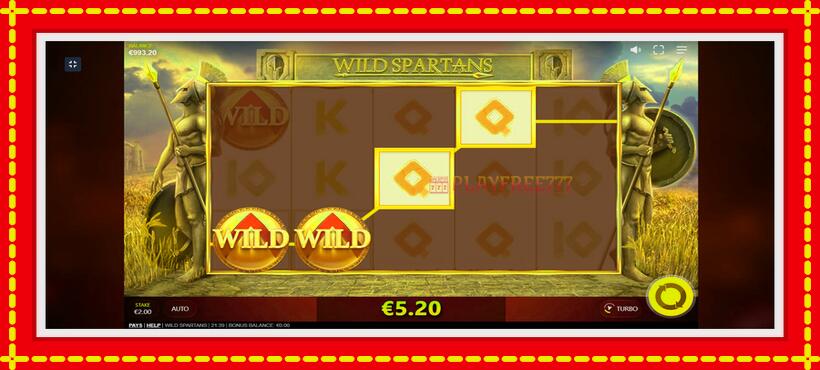 Slot machine Wild Spartans with access to free game online, picture 7